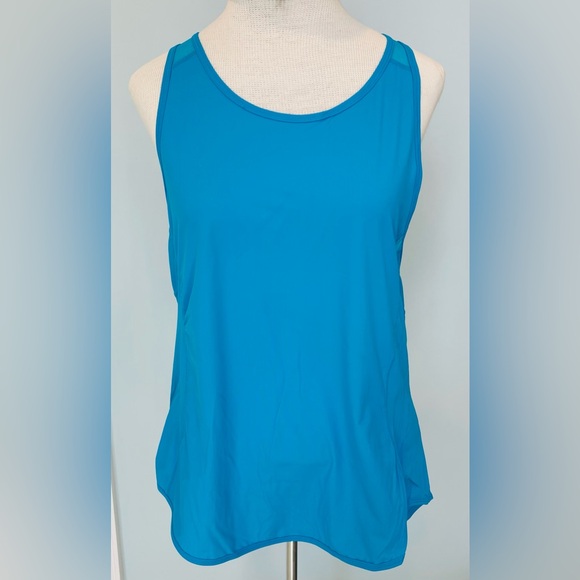 ZYIA Active Atomic Blue Panel Mesh Sport Tank Size Medium - Picture 2 of 8